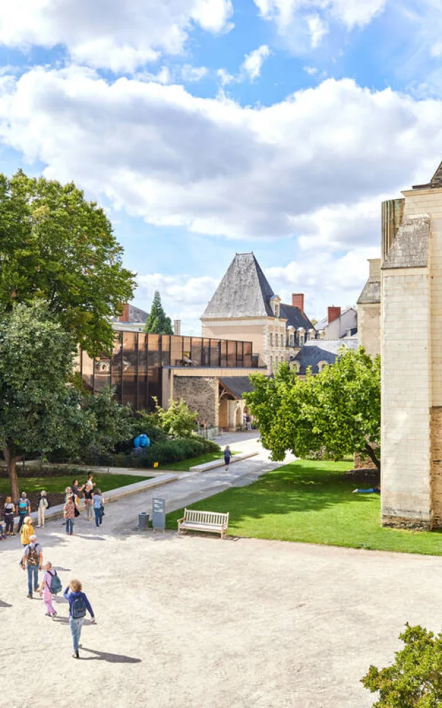 Vue en hauteur du jardin du Musée des Beaux-Arts d'Angers