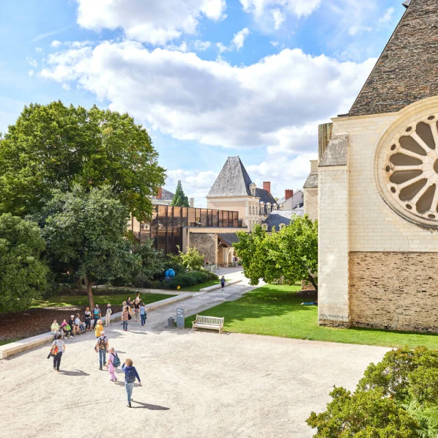 Vue en hauteur du jardin du Musée des Beaux-Arts d'Angers