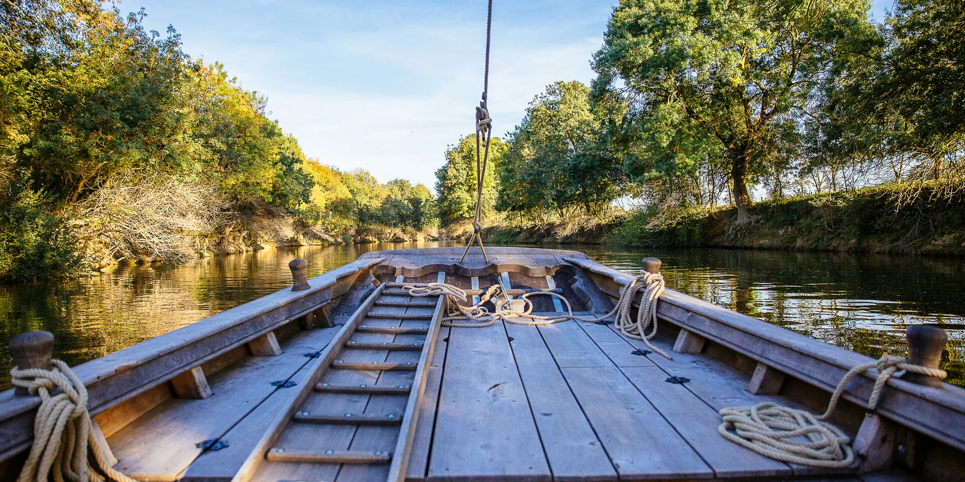 Excursión en gabarra por el río Maine
