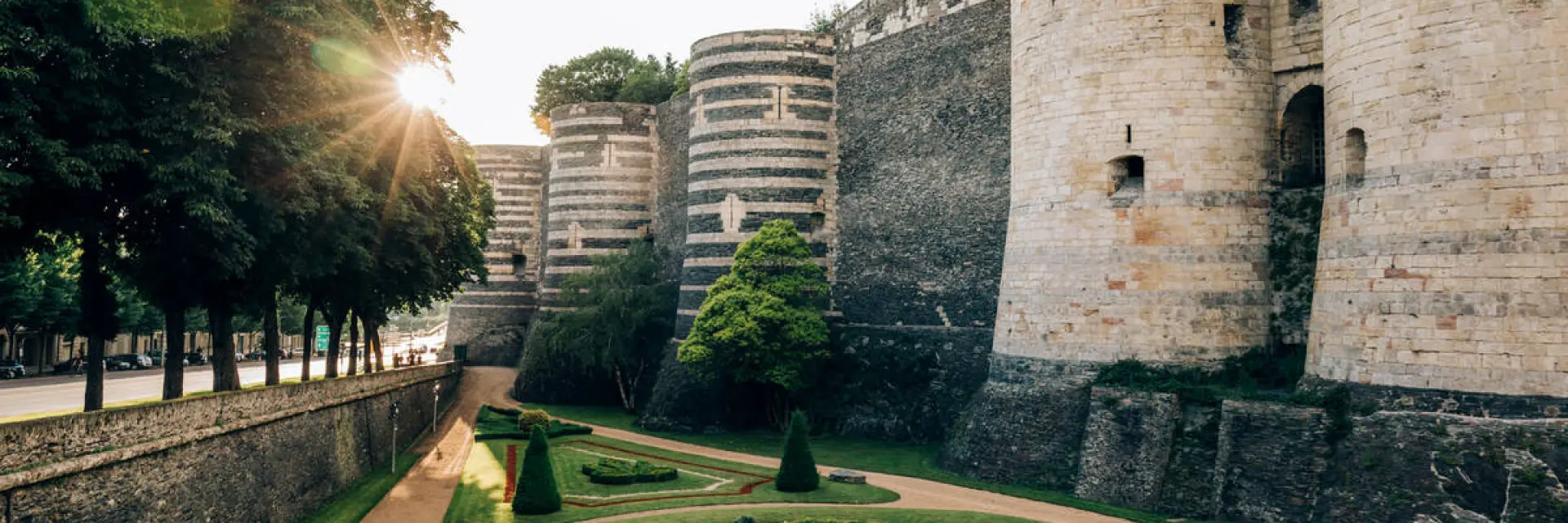 Angers castle and its ramparts