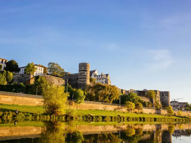 Vista del castillo de Angers