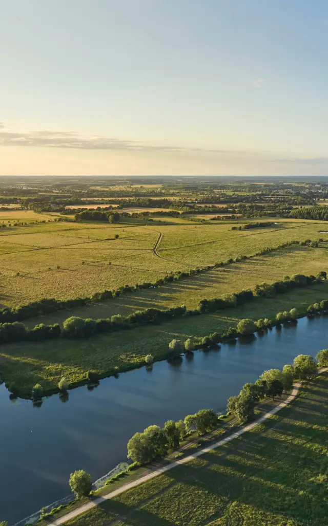 Île Saint-Aubin vue en drône