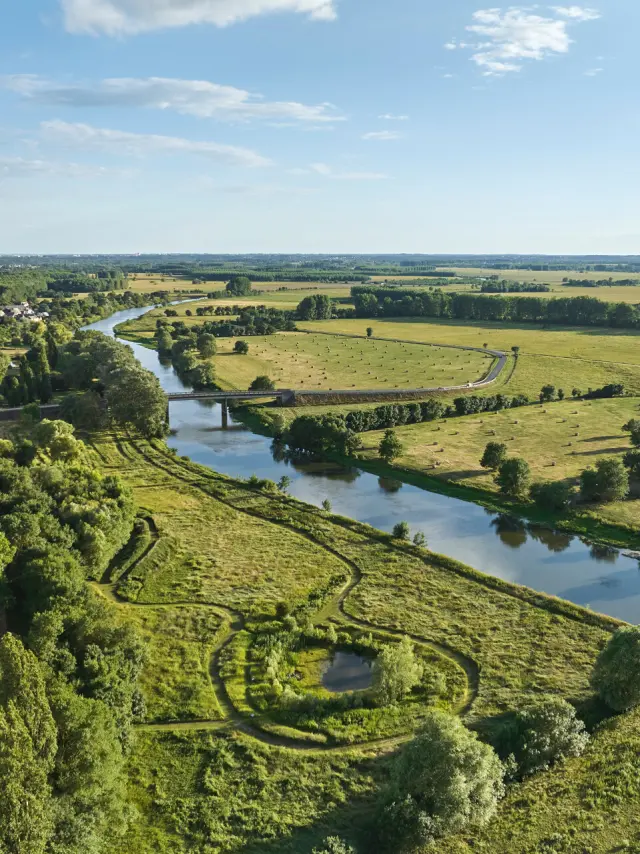 Briollay vue du ciel