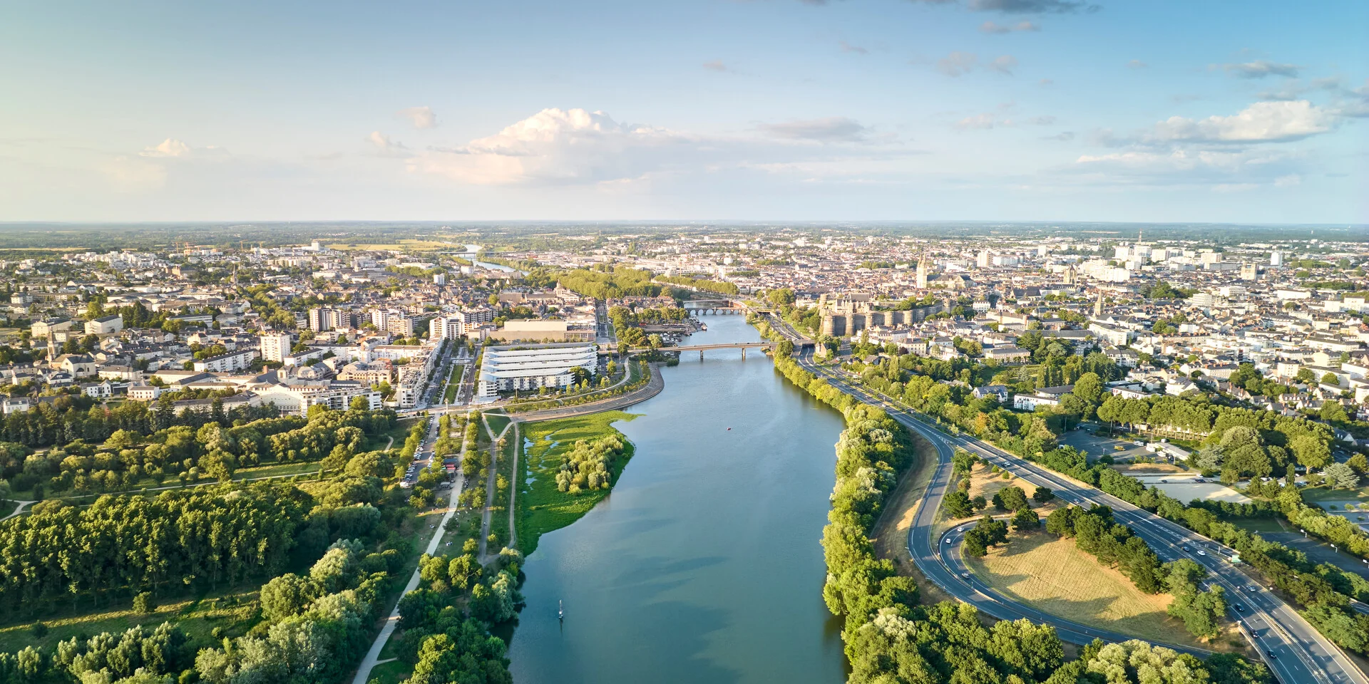 Angers vista aérea