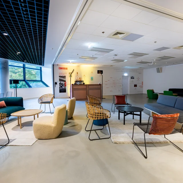 Furniture for a corporate event - Angers conference centre