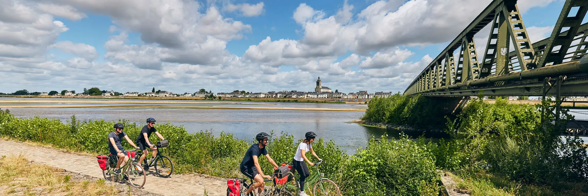 Ciclistas por el Loire à Vélo