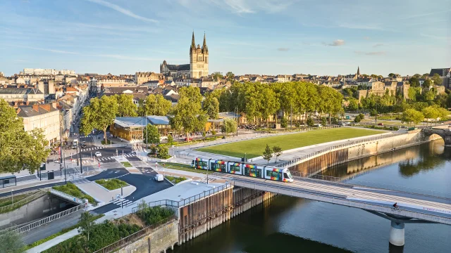 Vue aérienne d'Angers
