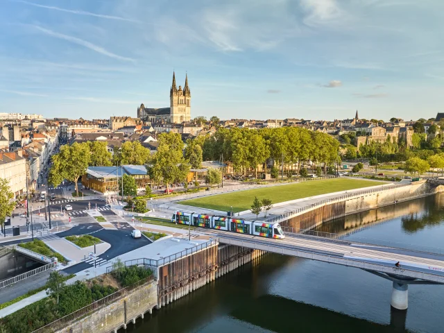 Vue aérienne d'Angers