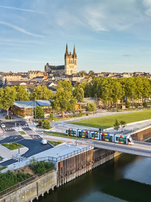 Vue aérienne d'Angers
