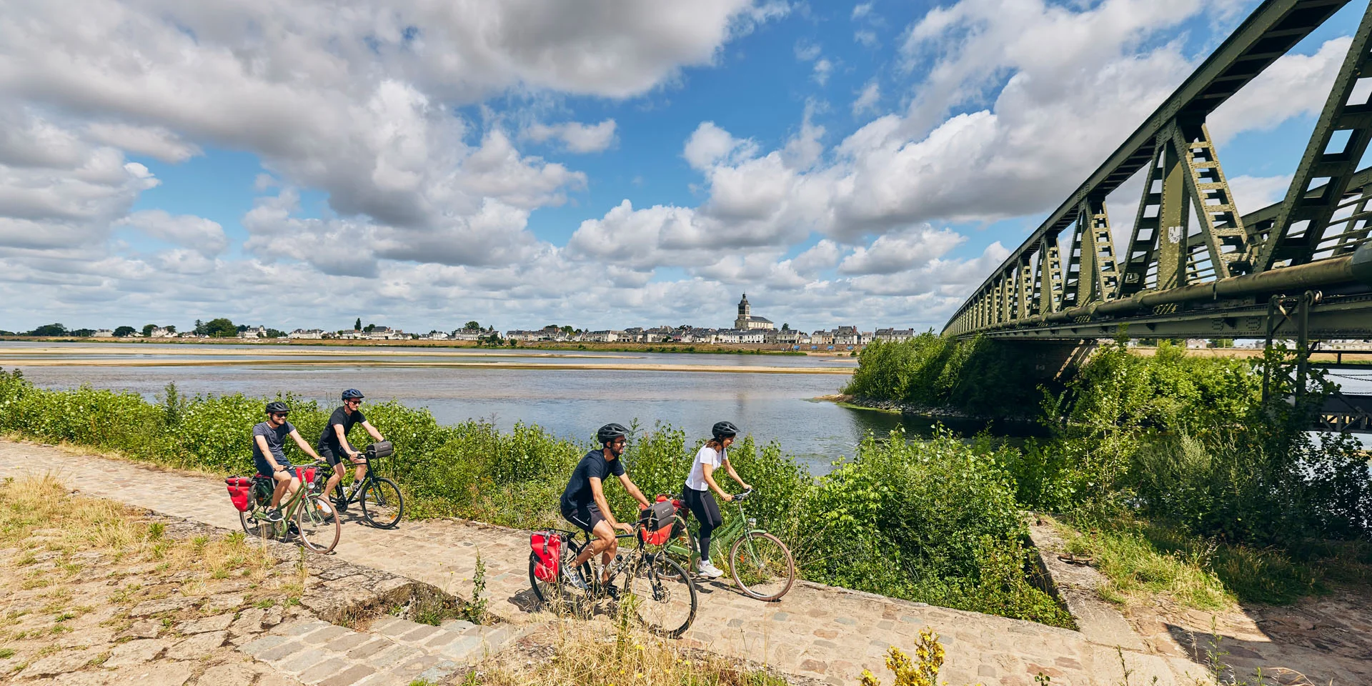 Ciclistas por el Loire à Vélo