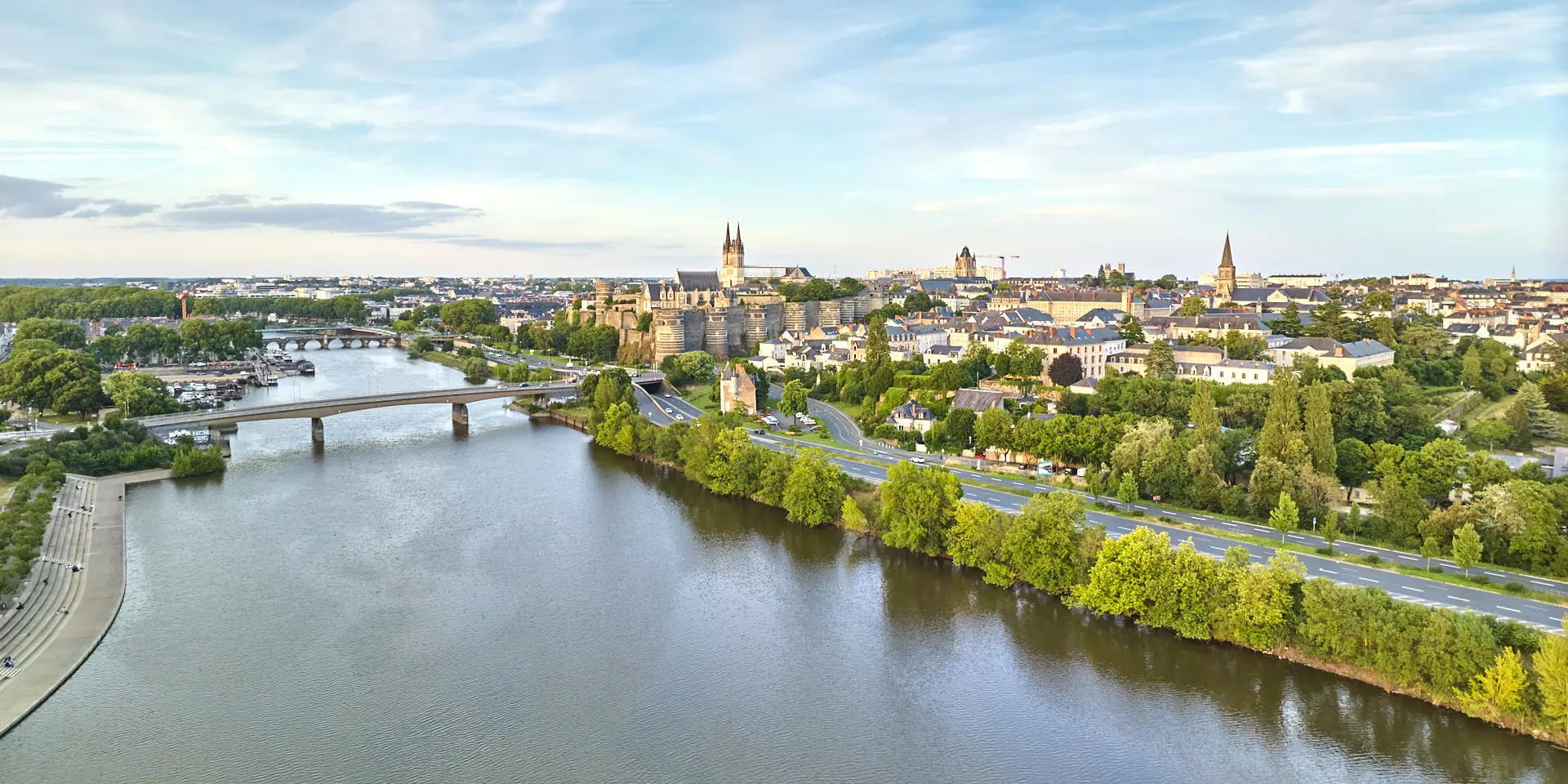 Vue aérienne d'Angers