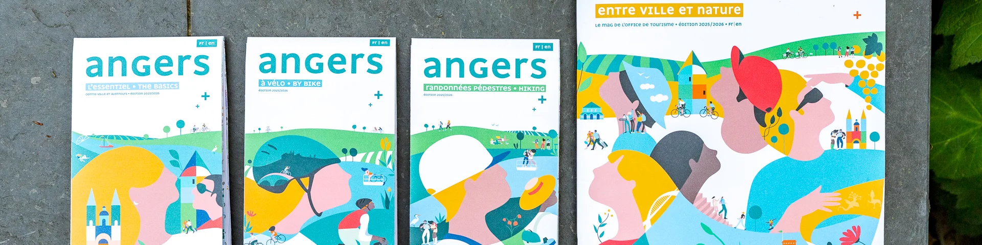 Collection éditions touristiques Destination Angers 2025