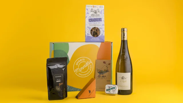 Suggestion de présentation pour le pack cadeau Délice - Angers Merveilles
