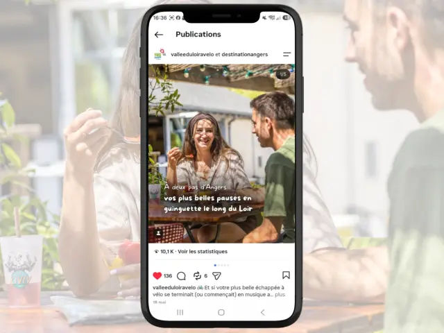 Collaboration Vallée du Loir à vélo sur Instagram