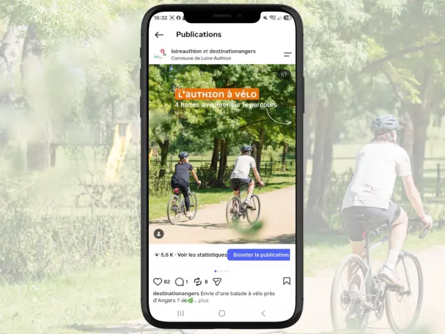 Collaboration avec Loire Authion sur l'Authion à vélo
